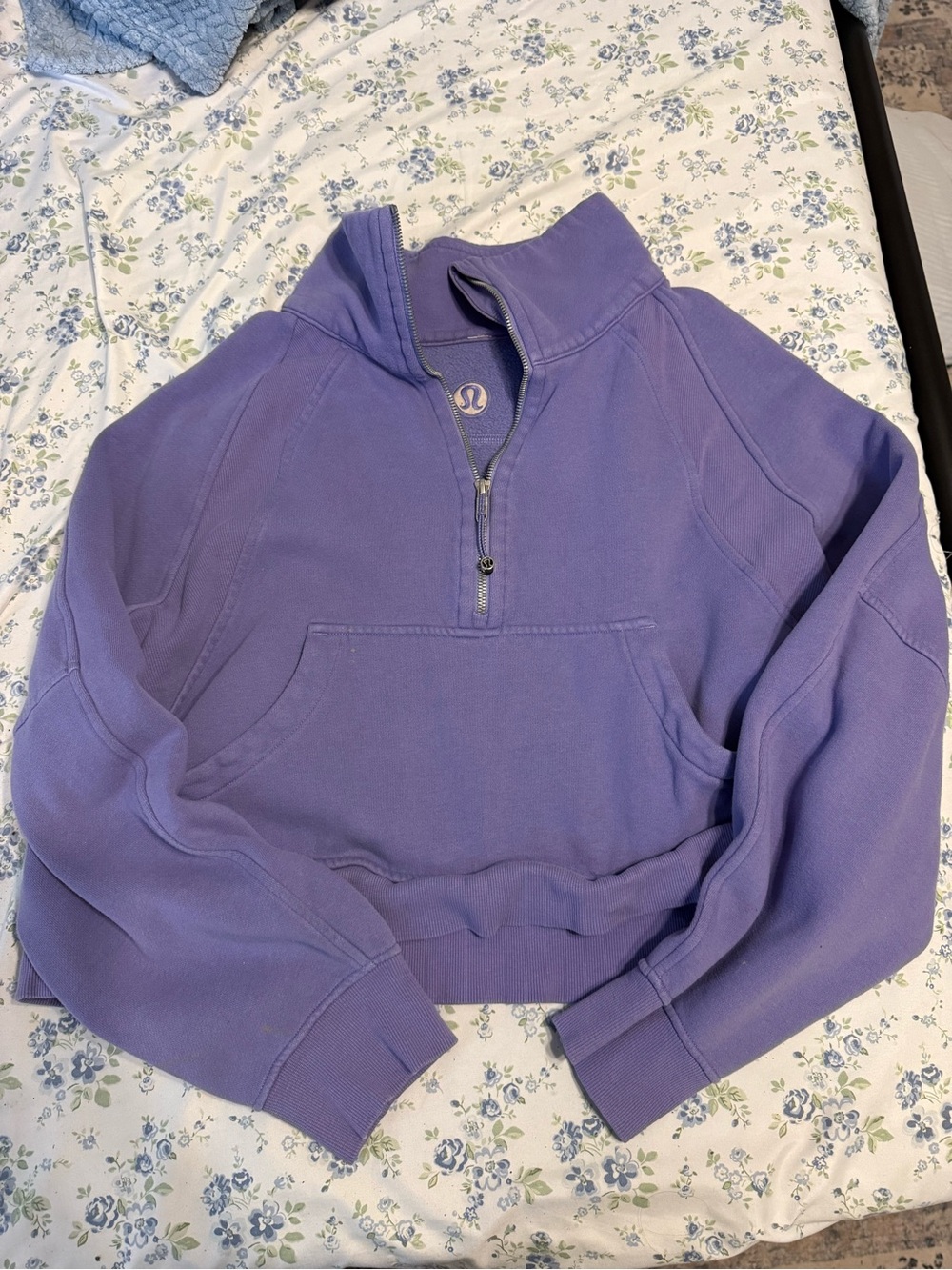 lululemon scuba Lavender Half-Zip Cowl Pullover
